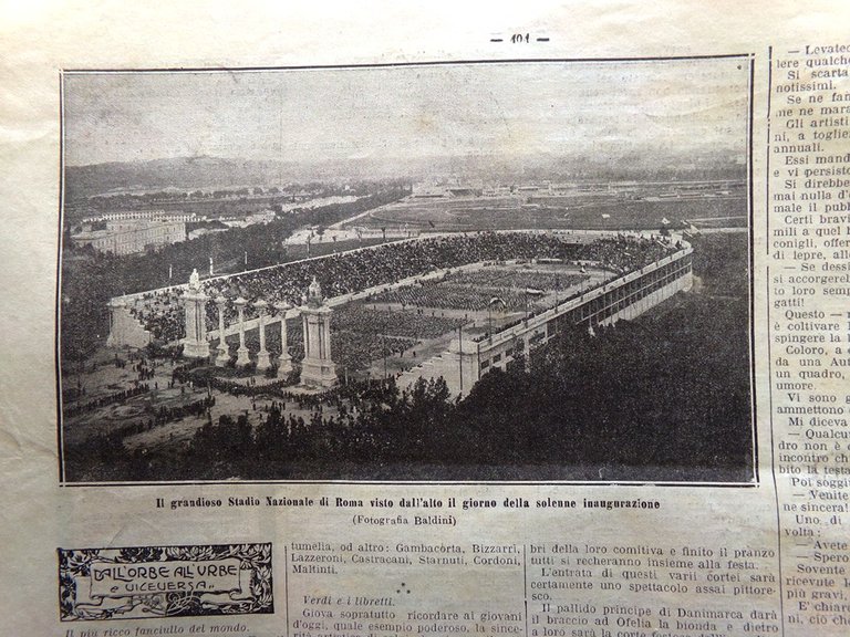 La Tribuna Illustrata 25 Giugno 1911 D'Annunzio Capponcina Genzano Frey …