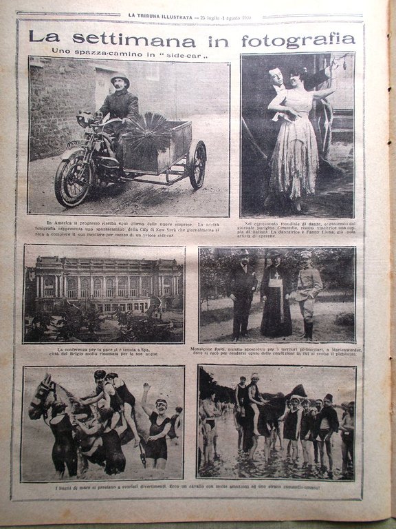 La Tribuna Illustrata 25 Luglio 1920 Beco Sudicio Somigli Conferenza …