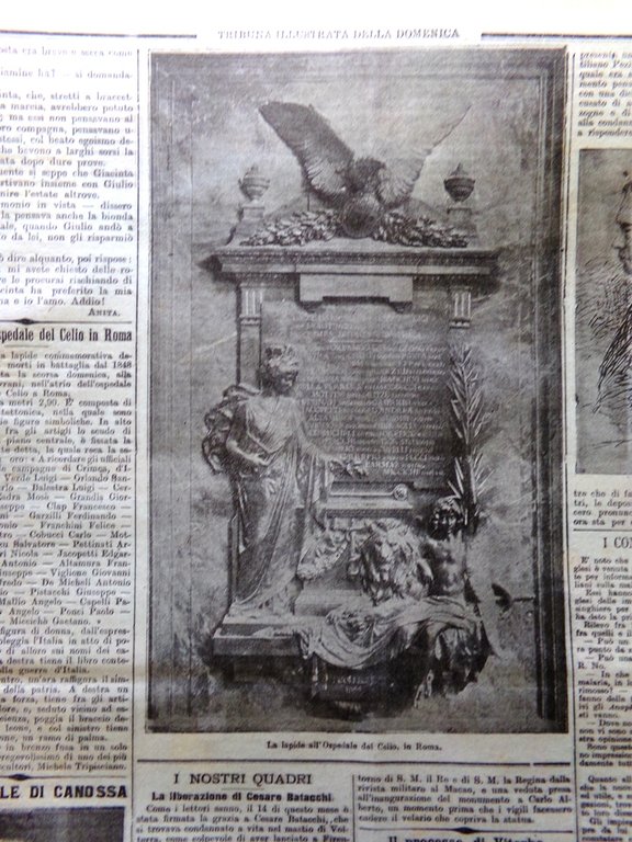 La Tribuna Illustrata 25 Marzo 1900 Cesare Batacchi Celio Canossa …