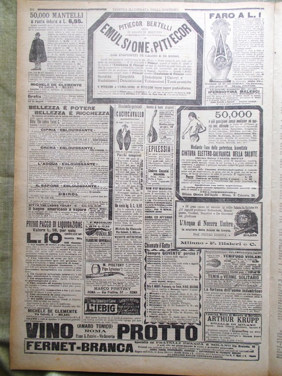 La Tribuna Illustrata 25 Novembre 1900 Kruger Transvaal Attentato a …