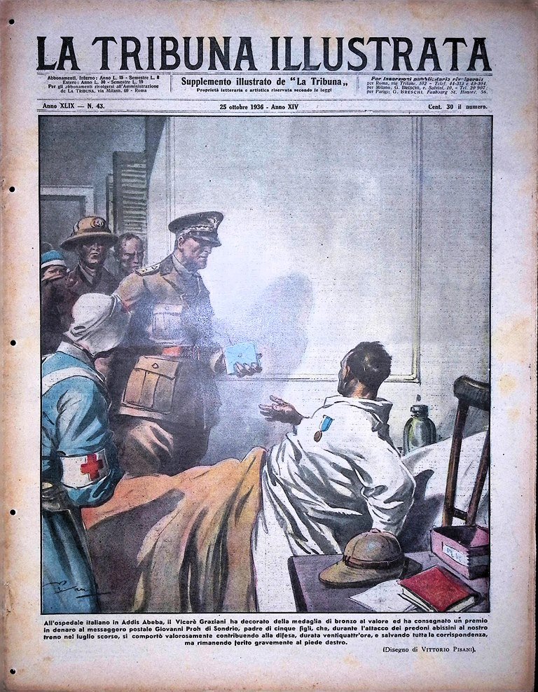 La Tribuna Illustrata 25 Ottobre 1936 Cristiani Spagnoli Proh Graziani …