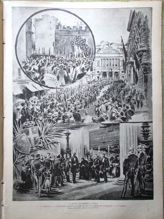 La Tribuna Illustrata 25 Settembre 1892 Cadore Pieve Ponte sul …