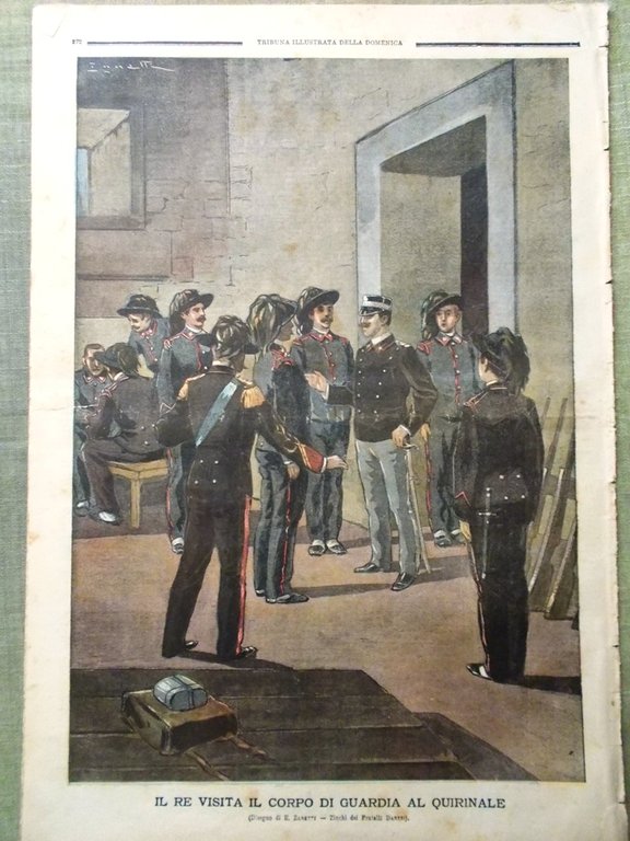 La Tribuna Illustrata 26 Agosto 1900 Sepoltura Umberto Brigante Viola …