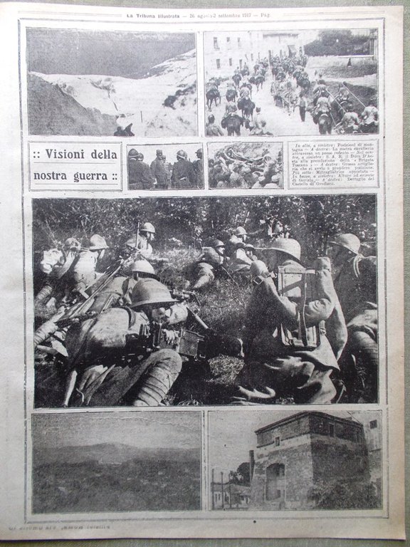 La Tribuna Illustrata 26 Agosto 1917 WW1 Miseria in Germania …