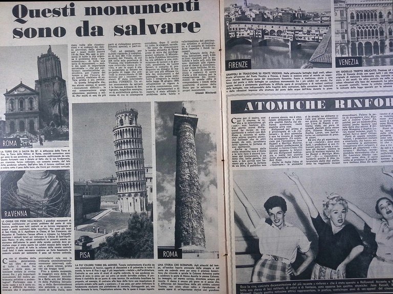 La Tribuna Illustrata 26 Agosto 1956 De Chirico Monumenti Williams …