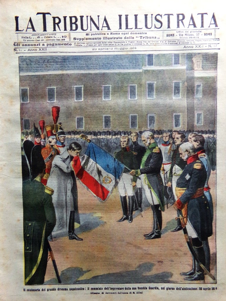 La Tribuna Illustrata 26 Aprile 1914 Centenario Napoleone Byron Derby …