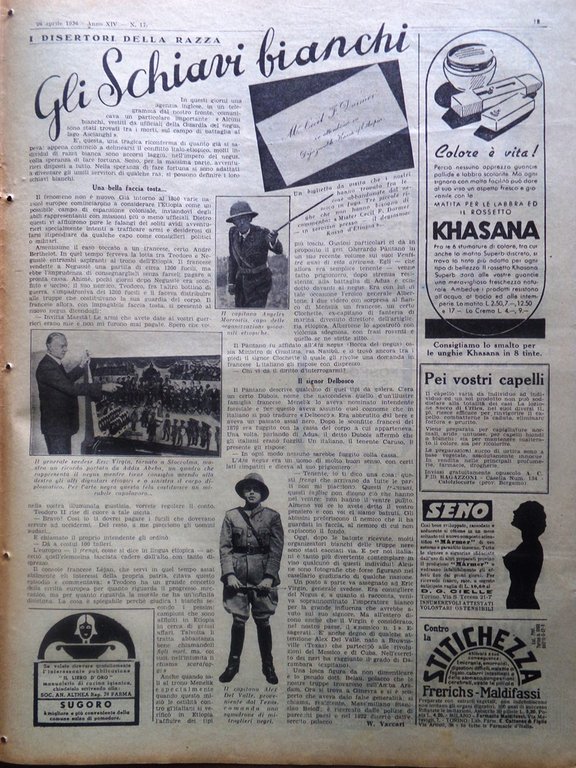 La Tribuna Illustrata 26 Aprile 1936 Gondar Savoia Cirio Strade …