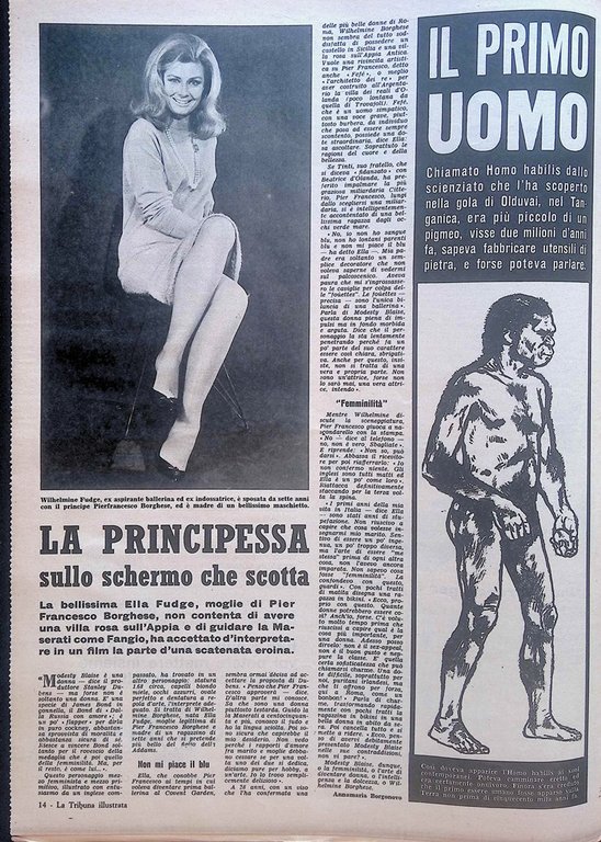 La Tribuna Illustrata 26 Aprile 1964 Ponte Maracaibo Fellini Peter …