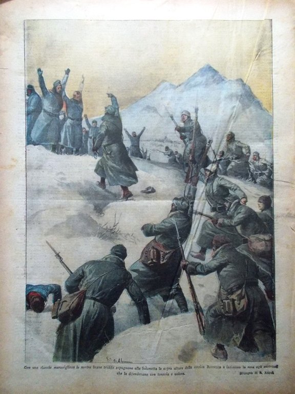 La Tribuna Illustrata 26 Dicembre 1915 WW1 Salonicco Edison Bezzecca …