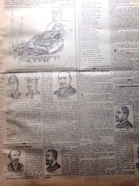 La Tribuna Illustrata 26 Febbraio 1893 Leone XIII Notarbartolo Ferdinando …