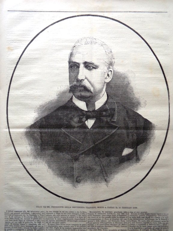 La Tribuna Illustrata 26 Febbraio 1899 Emile Loubet Presidente Felix …