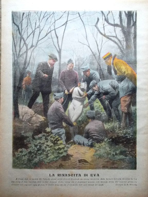 La Tribuna Illustrata 26 Gennaio 1919 Capodistria Eva Rodin Trittico …