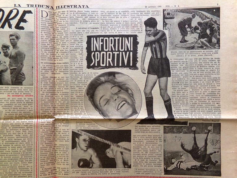 La Tribuna Illustrata 26 Gennaio 1941 WW2 Torpediniera Profumo Nardini …