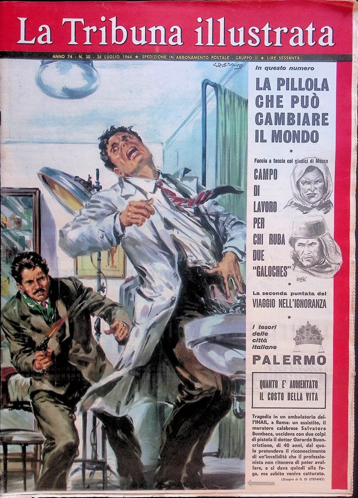 La Tribuna Illustrata 26 Luglio 1964 Aiguille Thyssen Goldwater Harding …