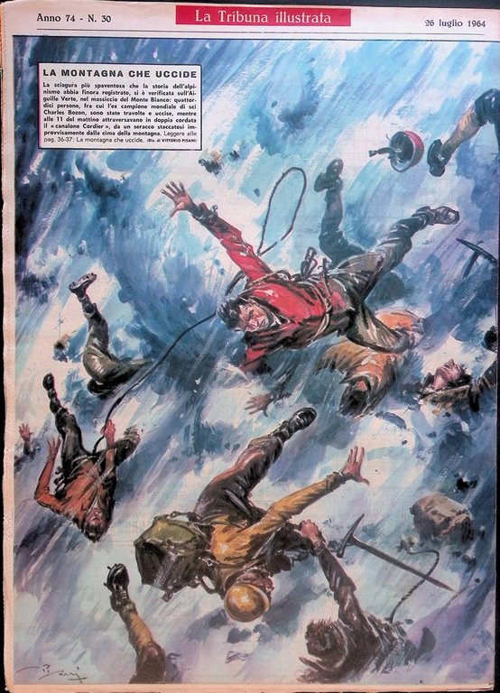 La Tribuna Illustrata 26 Luglio 1964 Aiguille Thyssen Goldwater Harding …