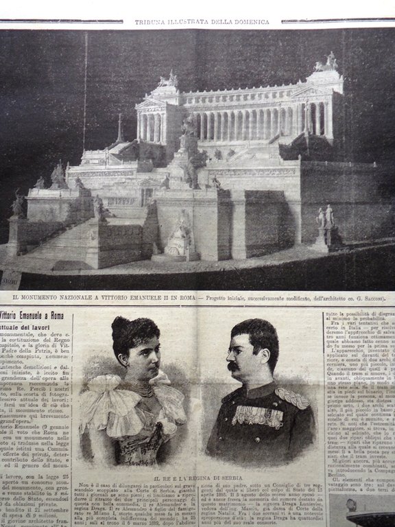 La Tribuna Illustrata 26 Maggio 1901 Vittorio Emanuele Major Taylor …