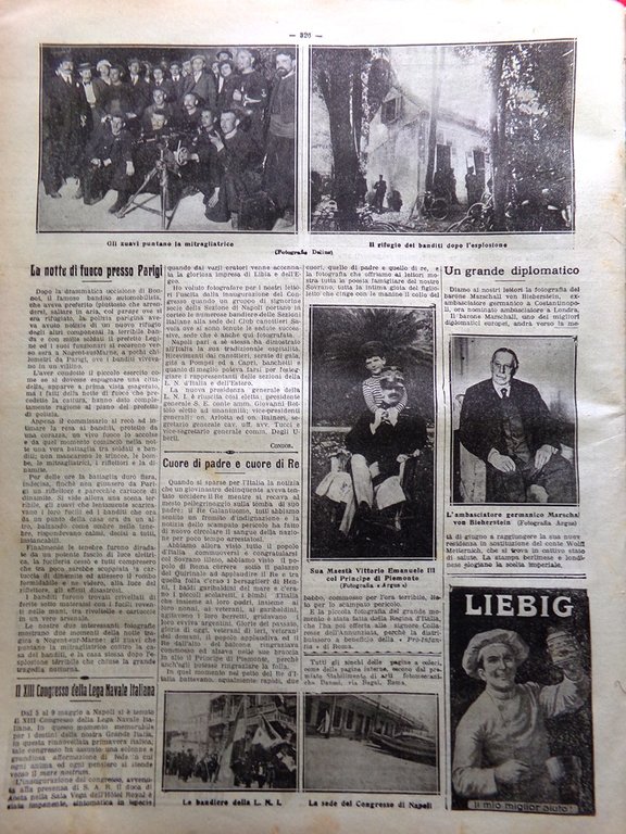 La Tribuna Illustrata 26 Maggio 1912 Tubercolosi Gennaro Tura Guerra …