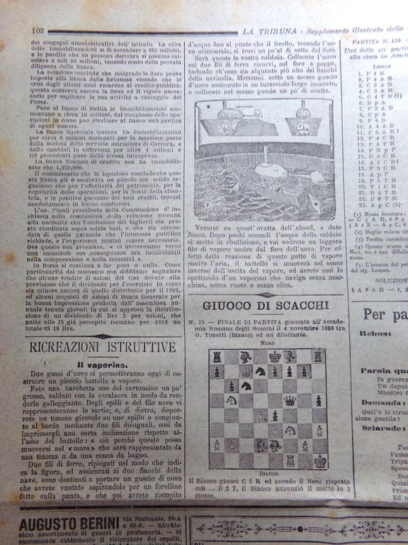 La Tribuna Illustrata 26 Marzo 1893 Regina d'Inghilterra Cottu Bata …