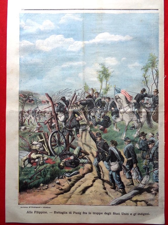 La Tribuna Illustrata 26 Marzo 1899 Arimondi Falsari Siena Filippine …