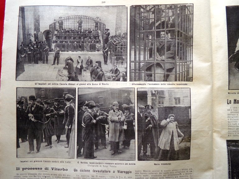 La Tribuna Illustrata 26 Marzo 1911 Ciclone Viareggio Cei Cascella …