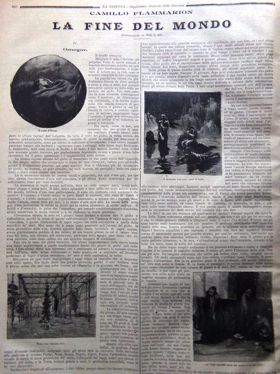 La Tribuna Illustrata 26 Novembre 1893 Zanardelli Camera flammarion Fine …
