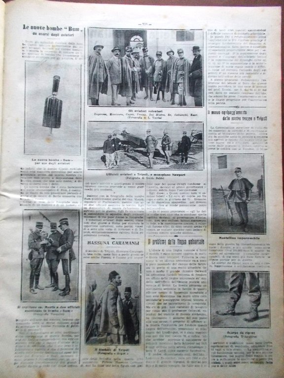La Tribuna Illustrata 26 Novembre 1911 Cimeli di Manzoni Rivolta …