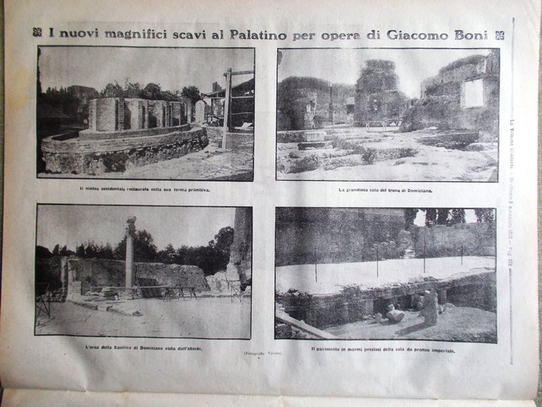 La Tribuna Illustrata 26 Ottobre 1913 Palatino Boni Elena Francia …
