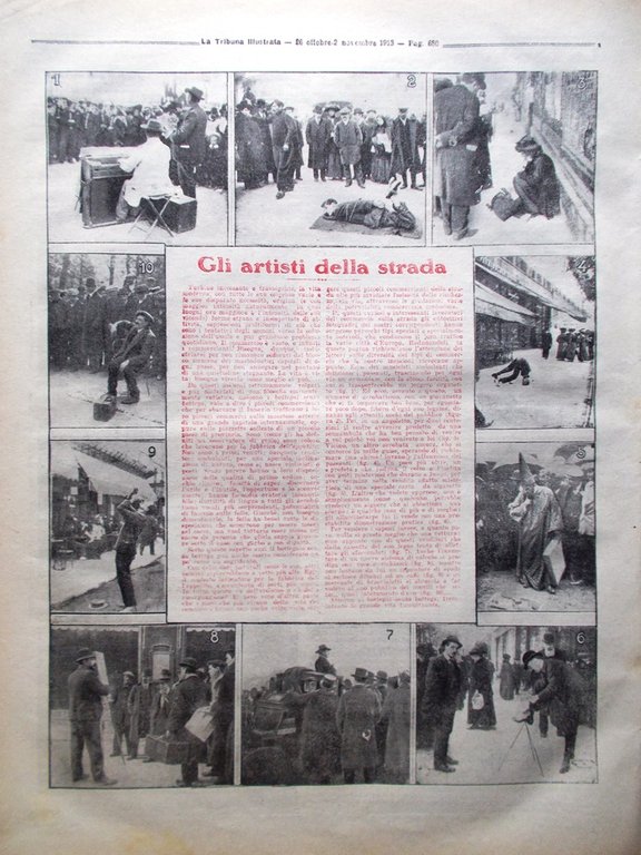 La Tribuna Illustrata 26 Ottobre 1913 Palatino Boni Elena Francia …