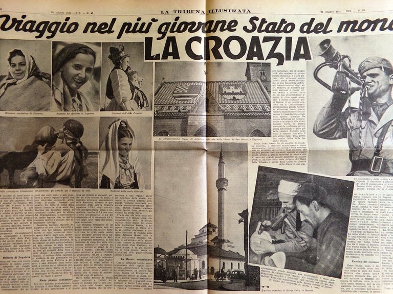 La Tribuna Illustrata 26 Ottobre 1941 WW2 Croazia Conquista Russia …