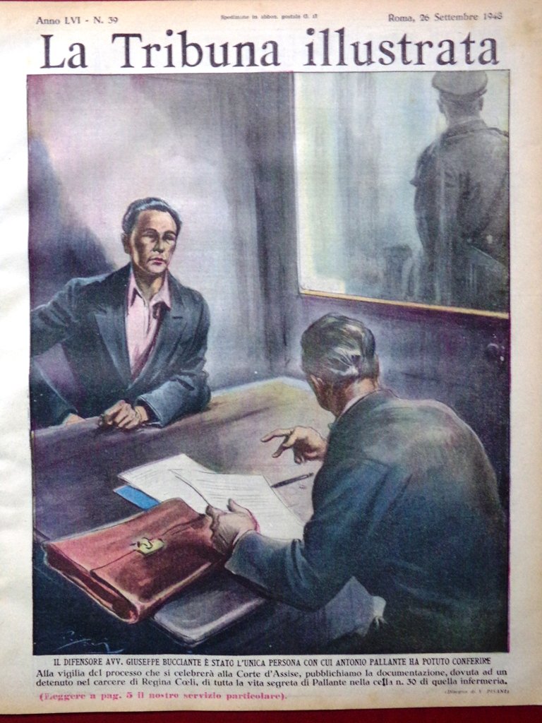 La Tribuna Illustrata 26 Settembre 1948 Pallante Apocalisse Carcere Minori … | Immagine principale