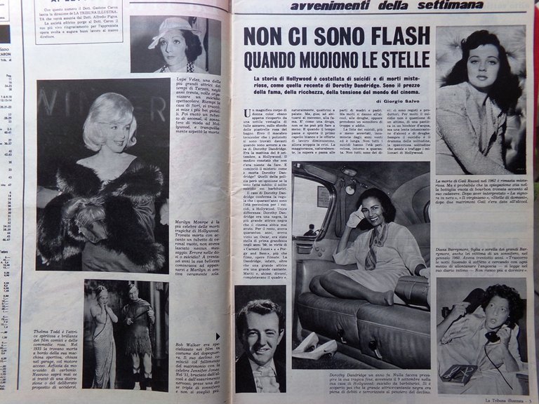 La Tribuna Illustrata 26 Settembre 1965 Stelle Campitelli Via Margutta …