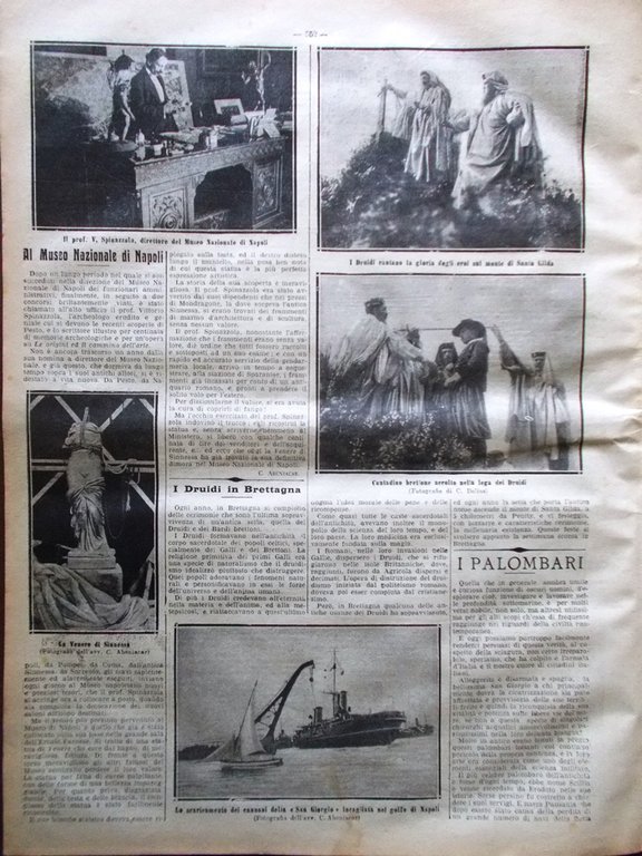 La Tribuna Illustrata 27 Agosto 1911 Pompieri Scioperi Inglesi Druidi …