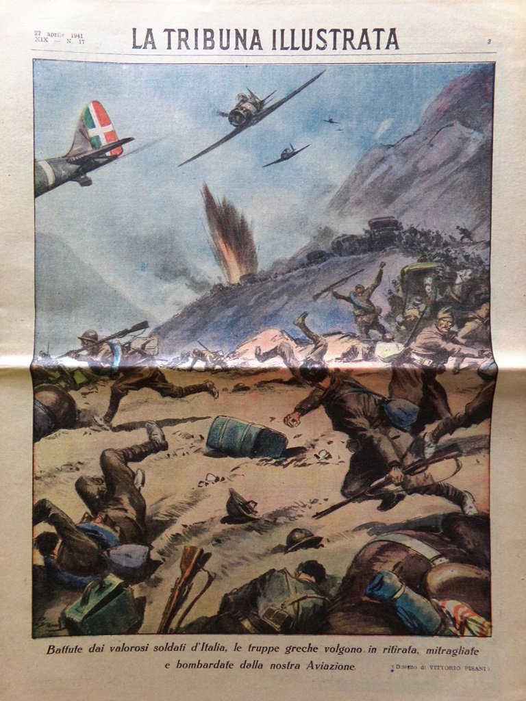 La Tribuna Illustrata 27 Aprile 1941 WW2 Briganti Bengasi Maglie …