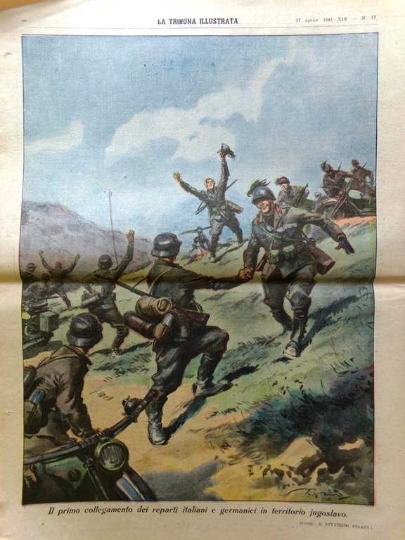 La Tribuna Illustrata 27 Aprile 1941 WW2 Briganti Bengasi Maglie …