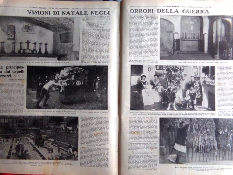 La Tribuna Illustrata 27 Dicembre 1914 WW1 Natale nel Quarnaro …