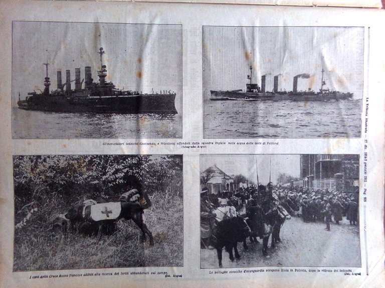 La Tribuna Illustrata 27 Dicembre 1914 WW1 Natale nel Quarnaro …