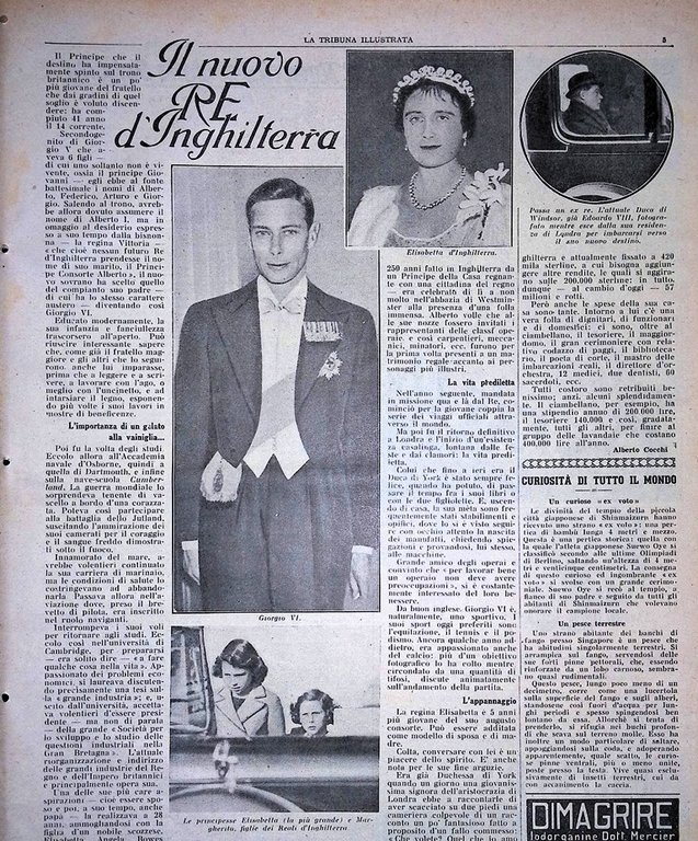 La Tribuna Illustrata 27 Dicembre 1936 Madrid Presepi Giorgio VI …