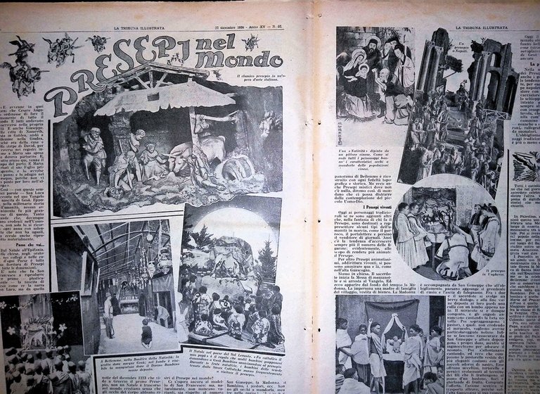 La Tribuna Illustrata 27 Dicembre 1936 Madrid Presepi Giorgio VI …