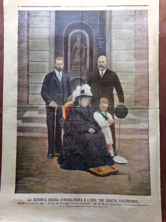 La Tribuna Illustrata 27 Gennaio 1901 Morte Regina Vittoria Bocklin …