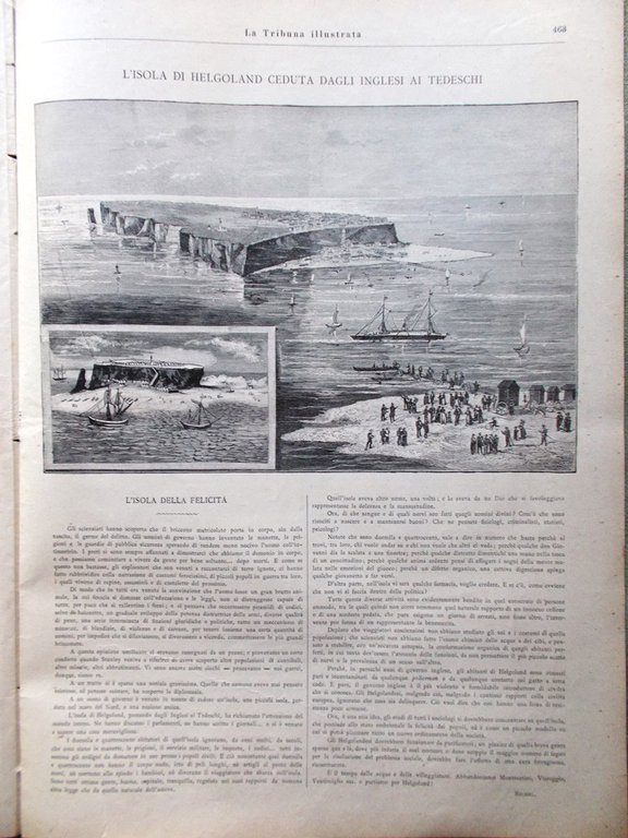 La Tribuna Illustrata 27 Luglio 1890 Leone XIII Cesare Aureli …