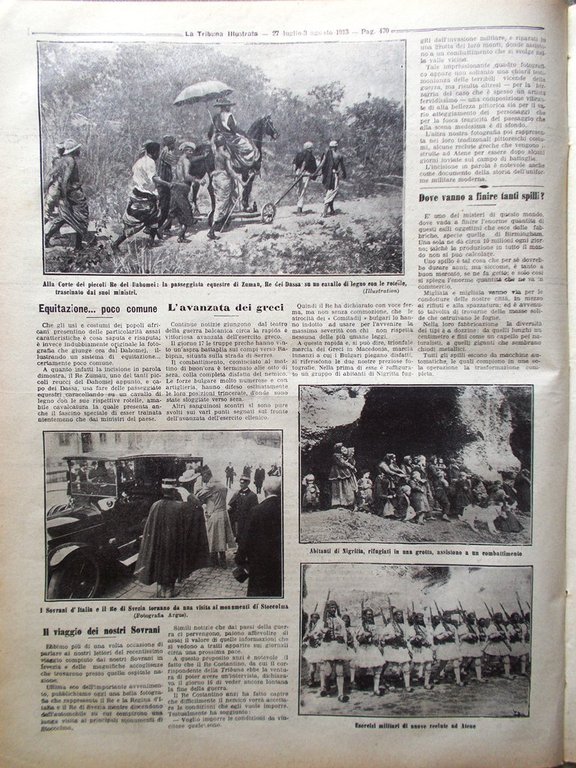 La Tribuna Illustrata 27 Luglio 1913 Sovrani Russia Alpinismo Femminile …