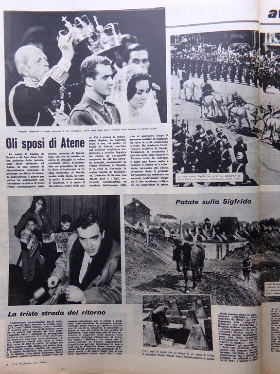 La Tribuna Illustrata 27 Maggio 1962 Giro Abbazia Montecassino Marilyn …