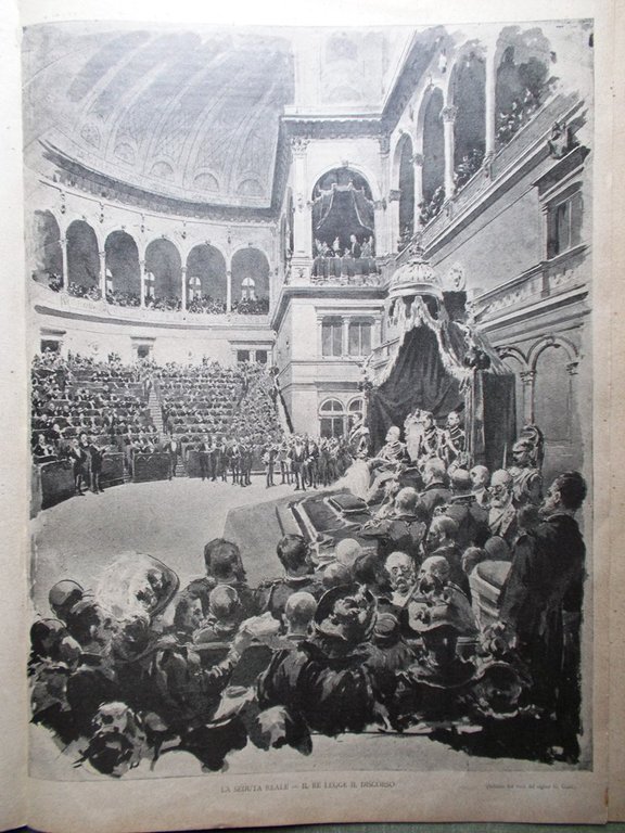 La Tribuna Illustrata 27 Novembre 1892 Spiritismo Roma Ciociari Legislatura …