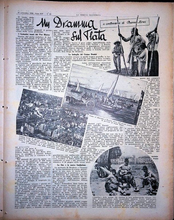 La Tribuna Illustrata 27 Settembre 1936 Buenos Aires Giornalismo in …