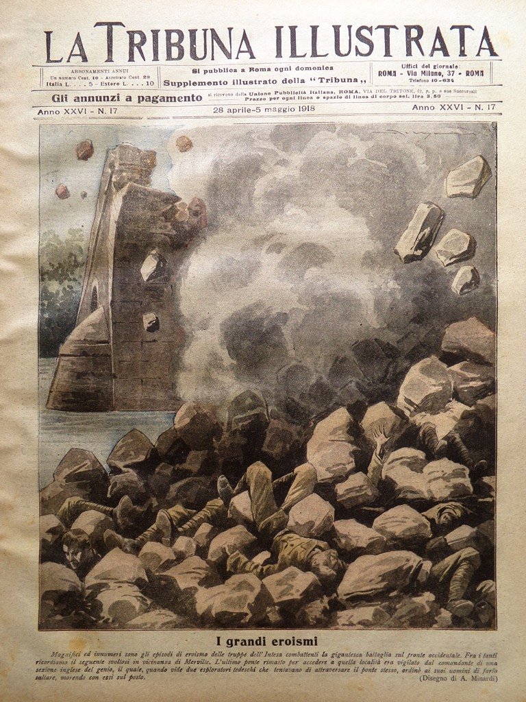 La Tribuna Illustrata 28 Aprile 1918 WW1 Truppe Intesa Somme … | Immagine principale