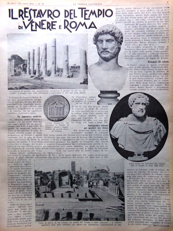 La Tribuna Illustrata 28 Aprile 1935 McPherson San Miniato Perle …