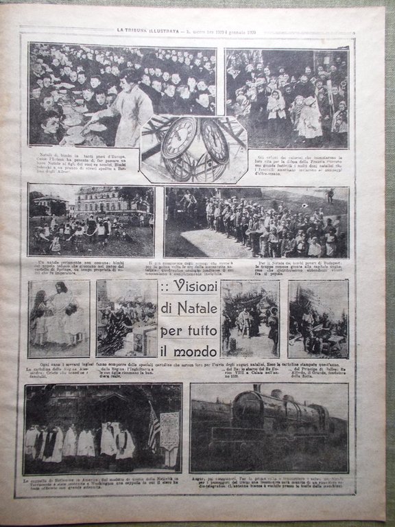 La Tribuna Illustrata 28 Dicembre 1919 Natale Soldati Armistizio Cenone …