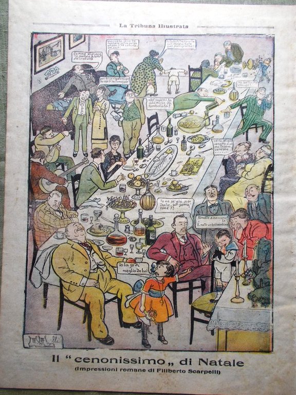 La Tribuna Illustrata 28 Dicembre 1919 Natale Soldati Armistizio Cenone …