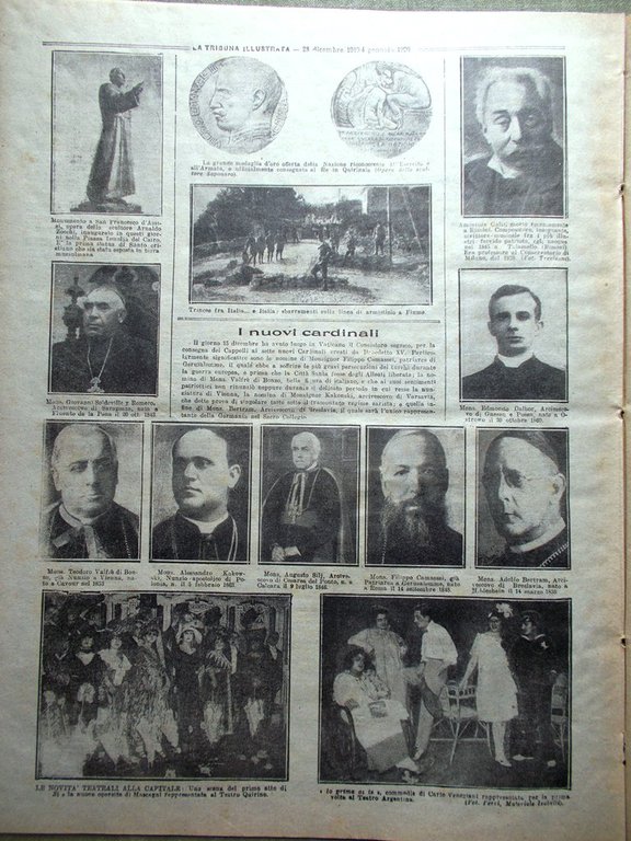 La Tribuna Illustrata 28 Dicembre 1919 Natale Soldati Armistizio Cenone …