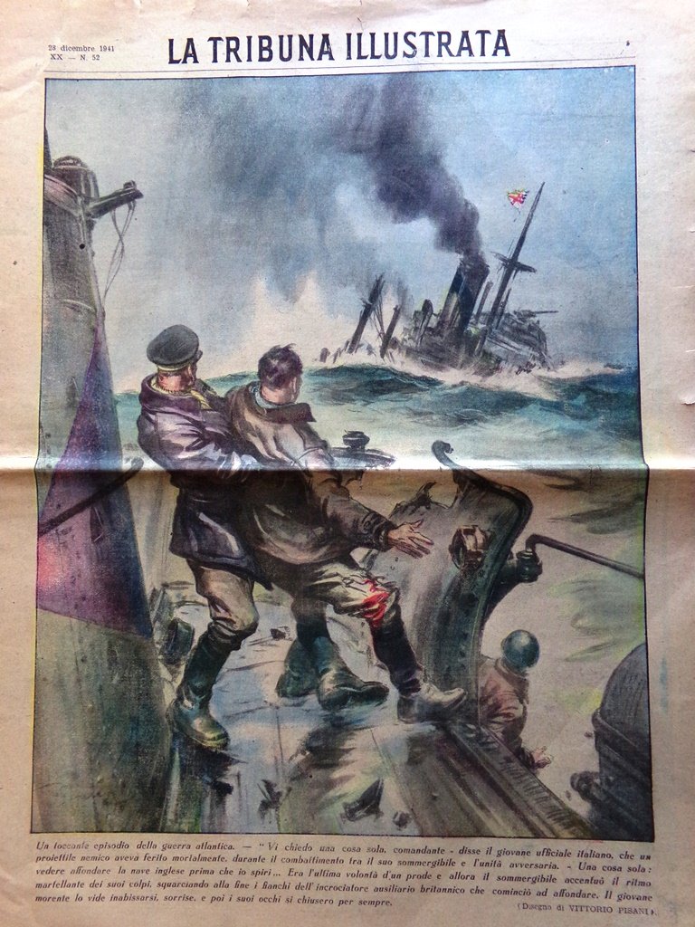 La Tribuna Illustrata 28 Dicembre 1941 WW2 Ciclismo Proiettili Umani …